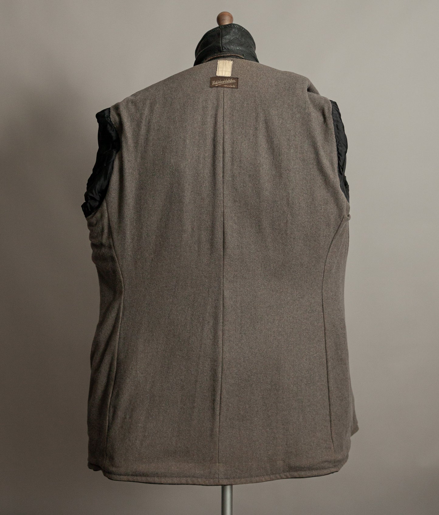 Vintage 1940s Swedish Military Leather Motor Coat Motorkavaj m/1915