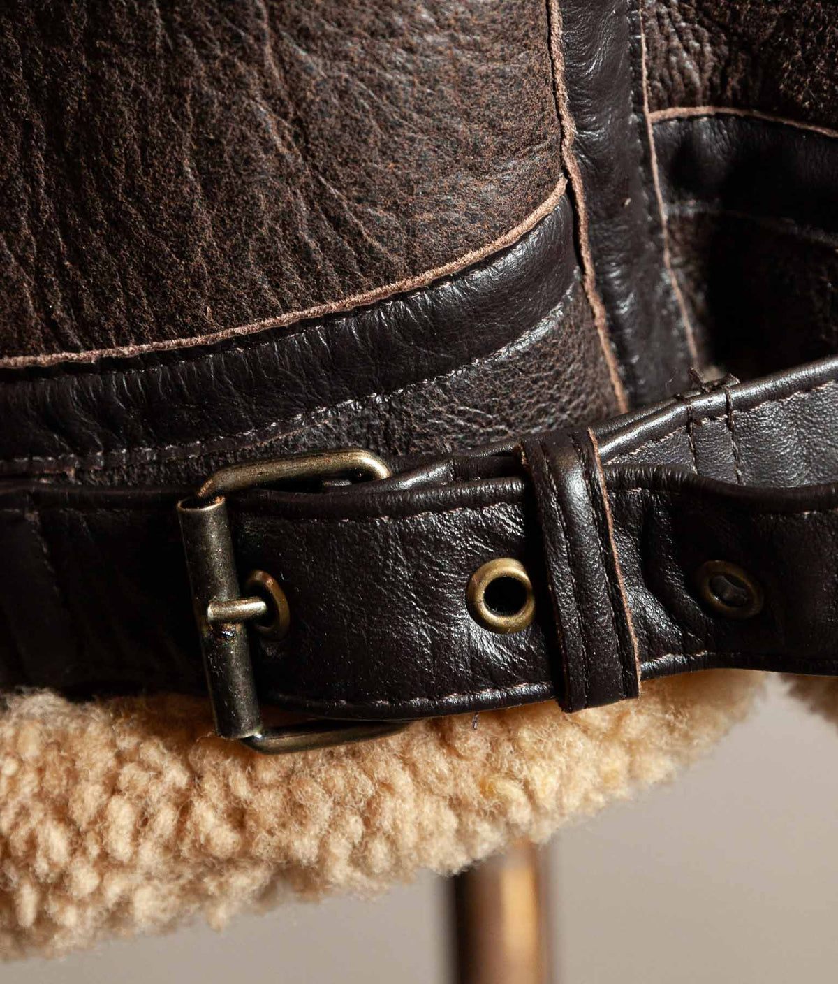 Vintage 1990s Memphis Belle B-3 Sheepskin Flying Jacket
