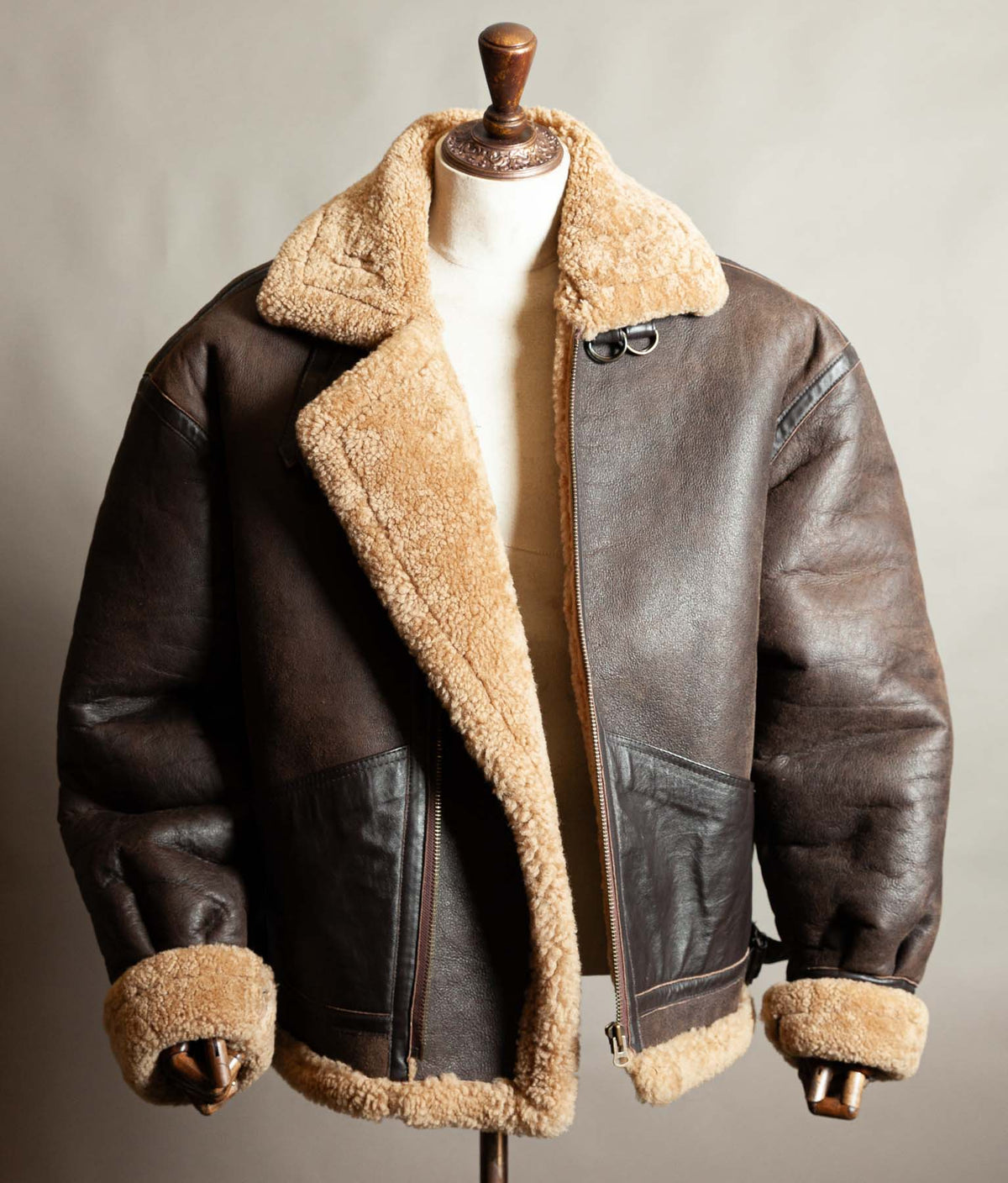 Vintage 1990s Memphis Belle B-3 Sheepskin Flying Jacket