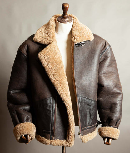 Vintage 1990s Memphis Belle B-3 Sheepskin Flying Jacket