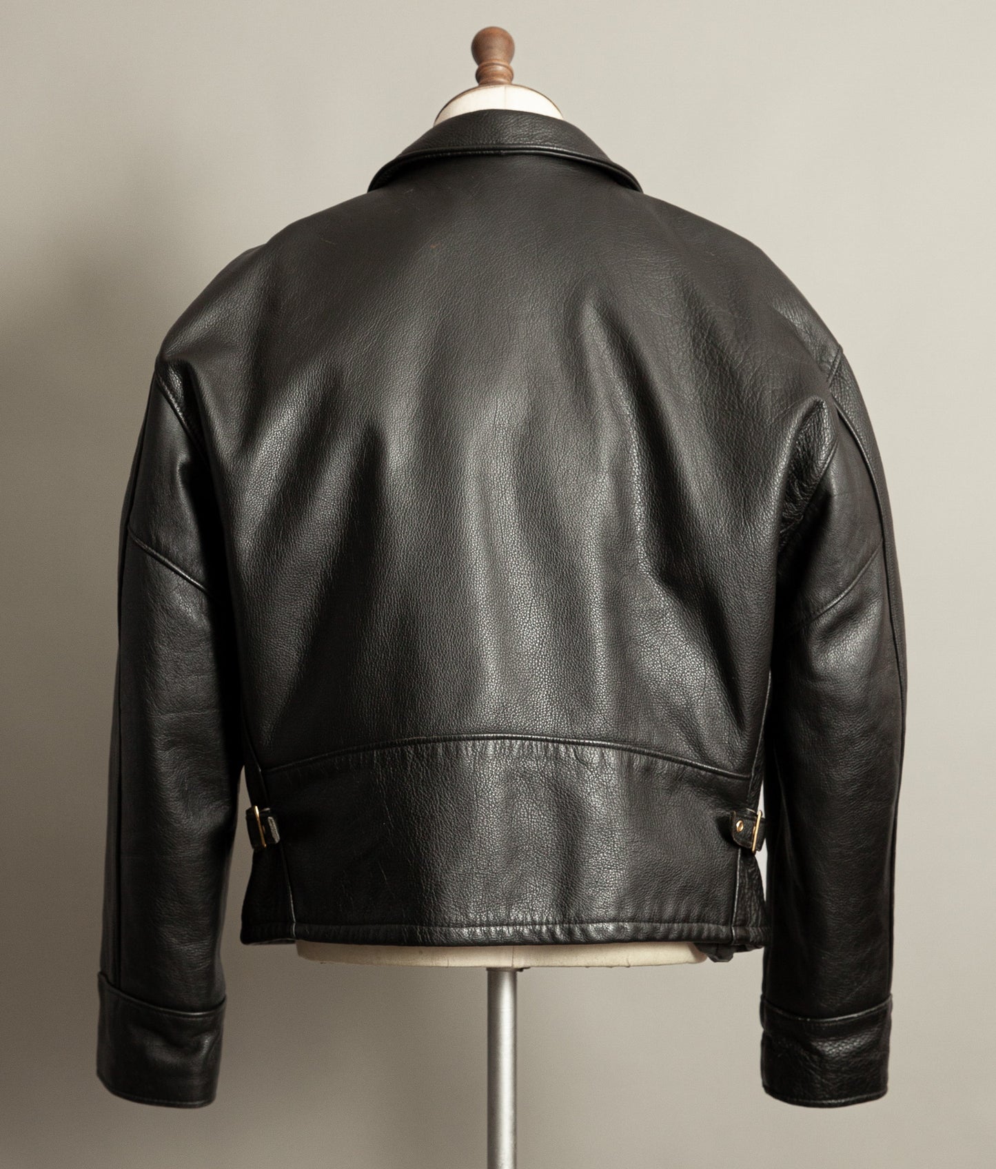 Vintage Schott 681 leather jacket back view