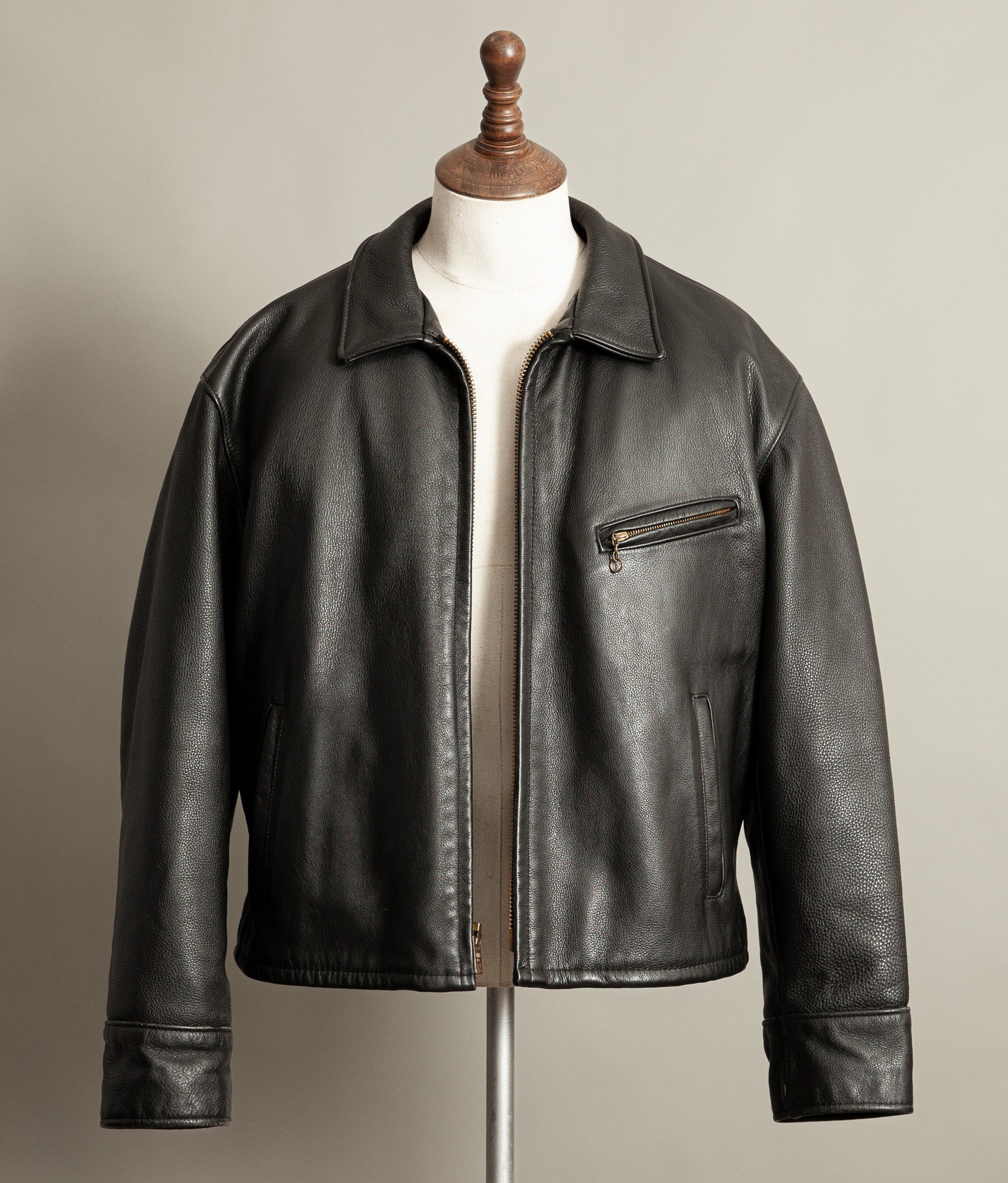 Vintage Schott 681 Single Rider Leather Jacket USA Heavy Cowhide