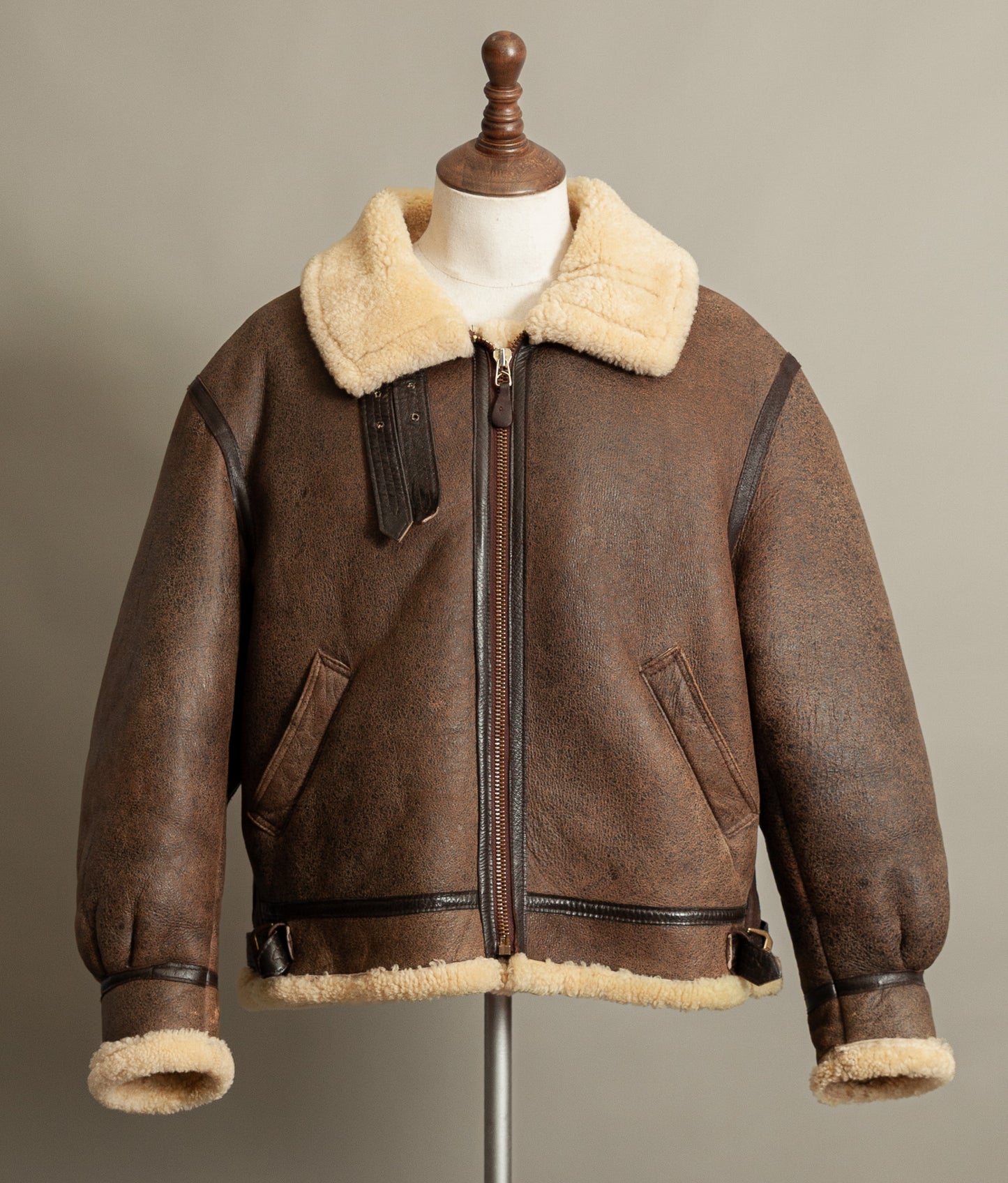 Vintage Avirex Classics B-3 Sheepskin Bomber Jacket USA