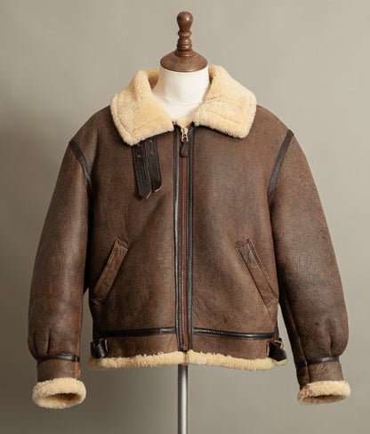 Vintage Avirex Classics B-3 Sheepskin Bomber Jacket USA
