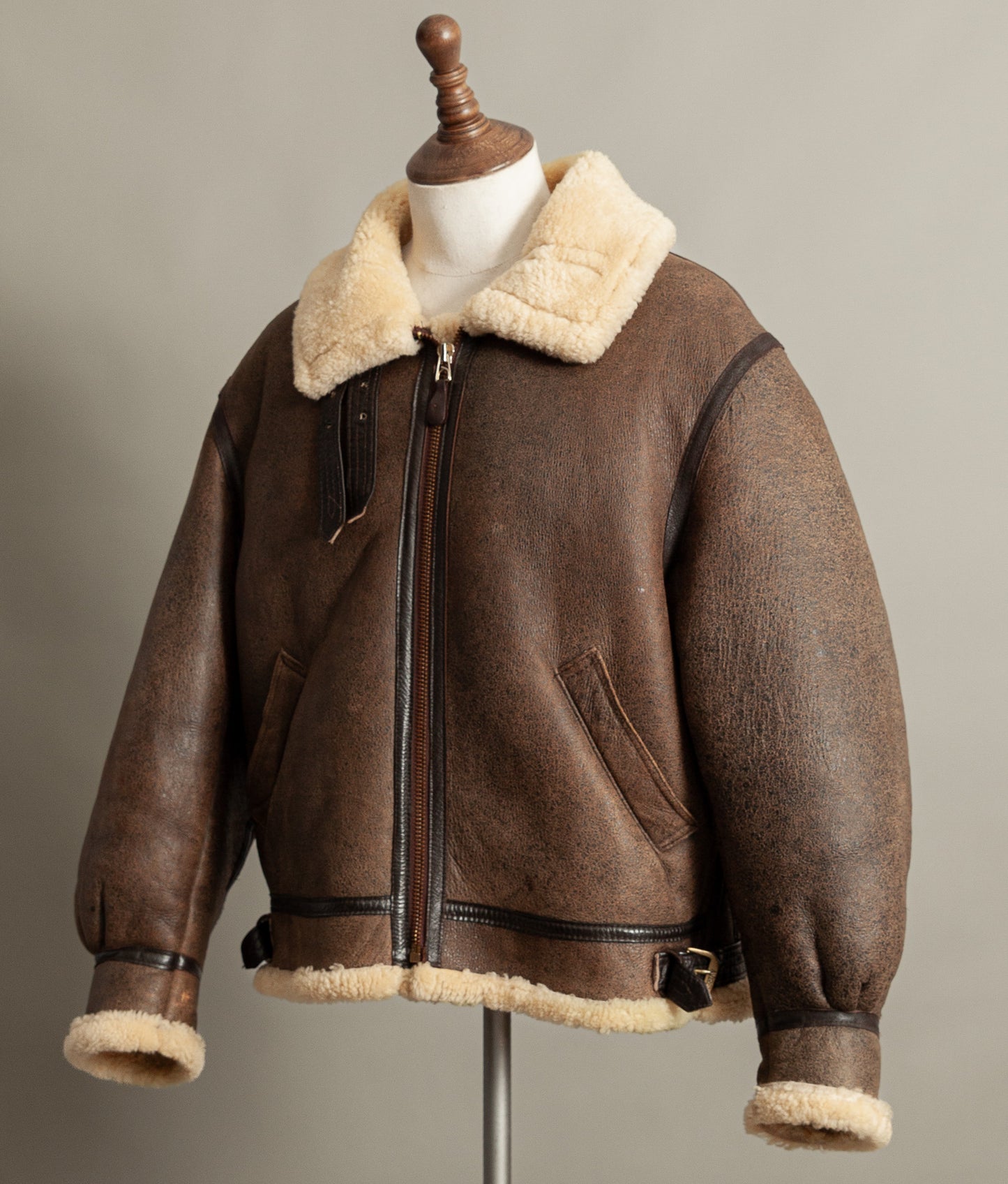 Vintage Avirex Classics B-3 Sheepskin Bomber Jacket USA