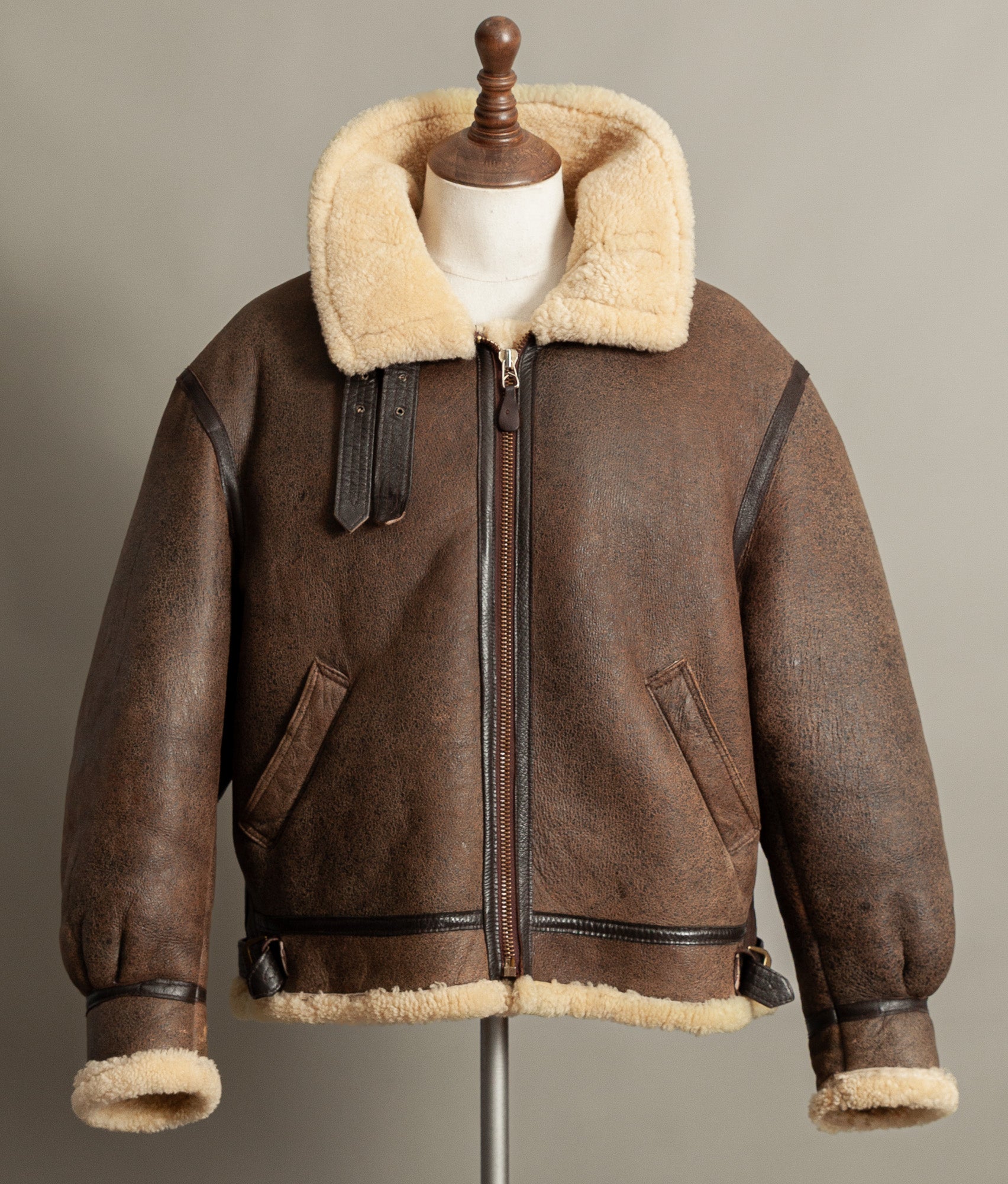 Vintage Avirex Classics B-3 Sheepskin Bomber Jacket USA