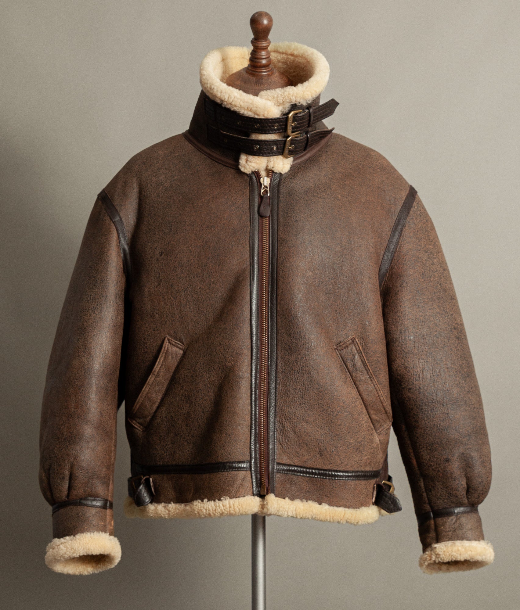 Vintage Avirex Classics B-3 Sheepskin Bomber Jacket USA