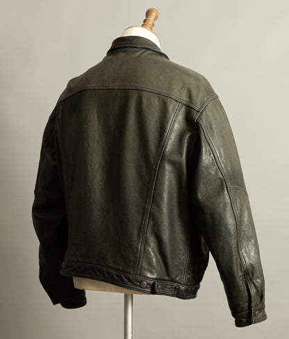 Vintage Marlboro Classics Leather Trucker Jacket 1980s