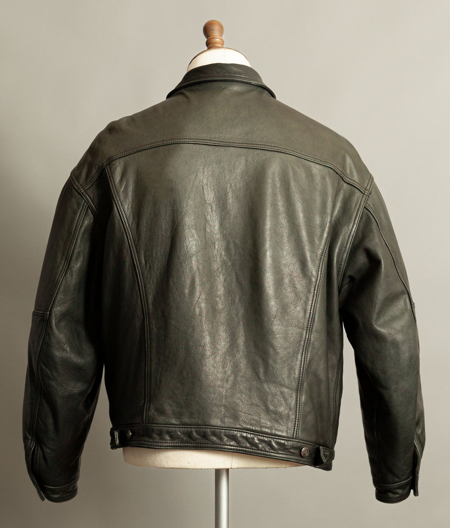 Vintage Marlboro Classics Leather Trucker Jacket 1980s