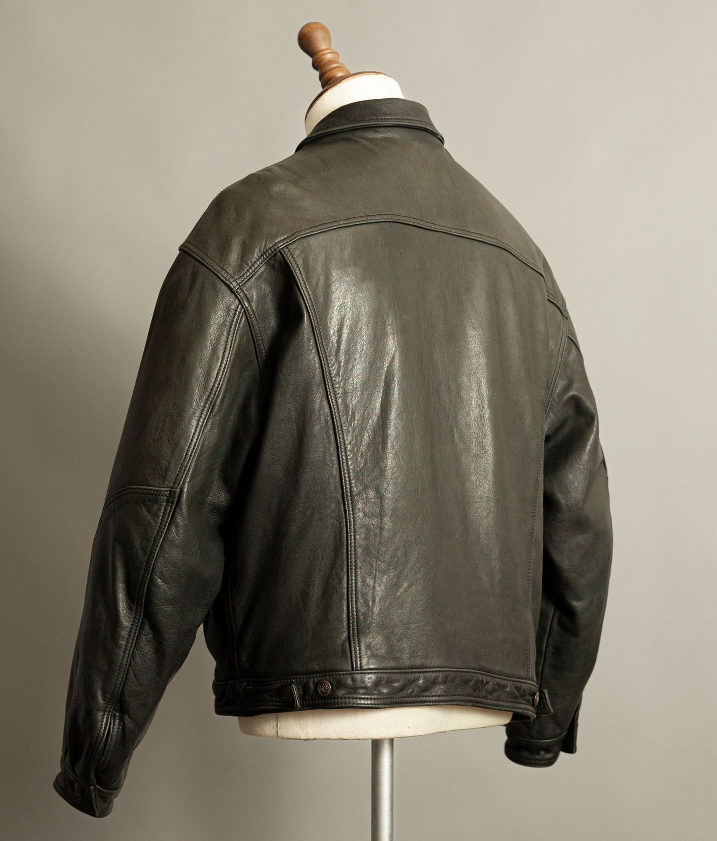Vintage Marlboro Classics Leather Trucker Jacket 1980s
