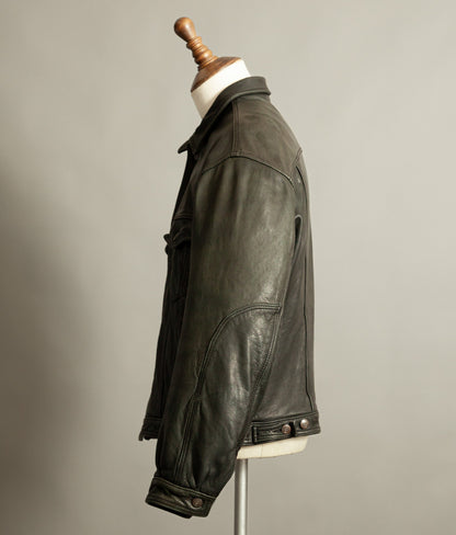 Vintage Marlboro Classics Leather Trucker Jacket 1980s