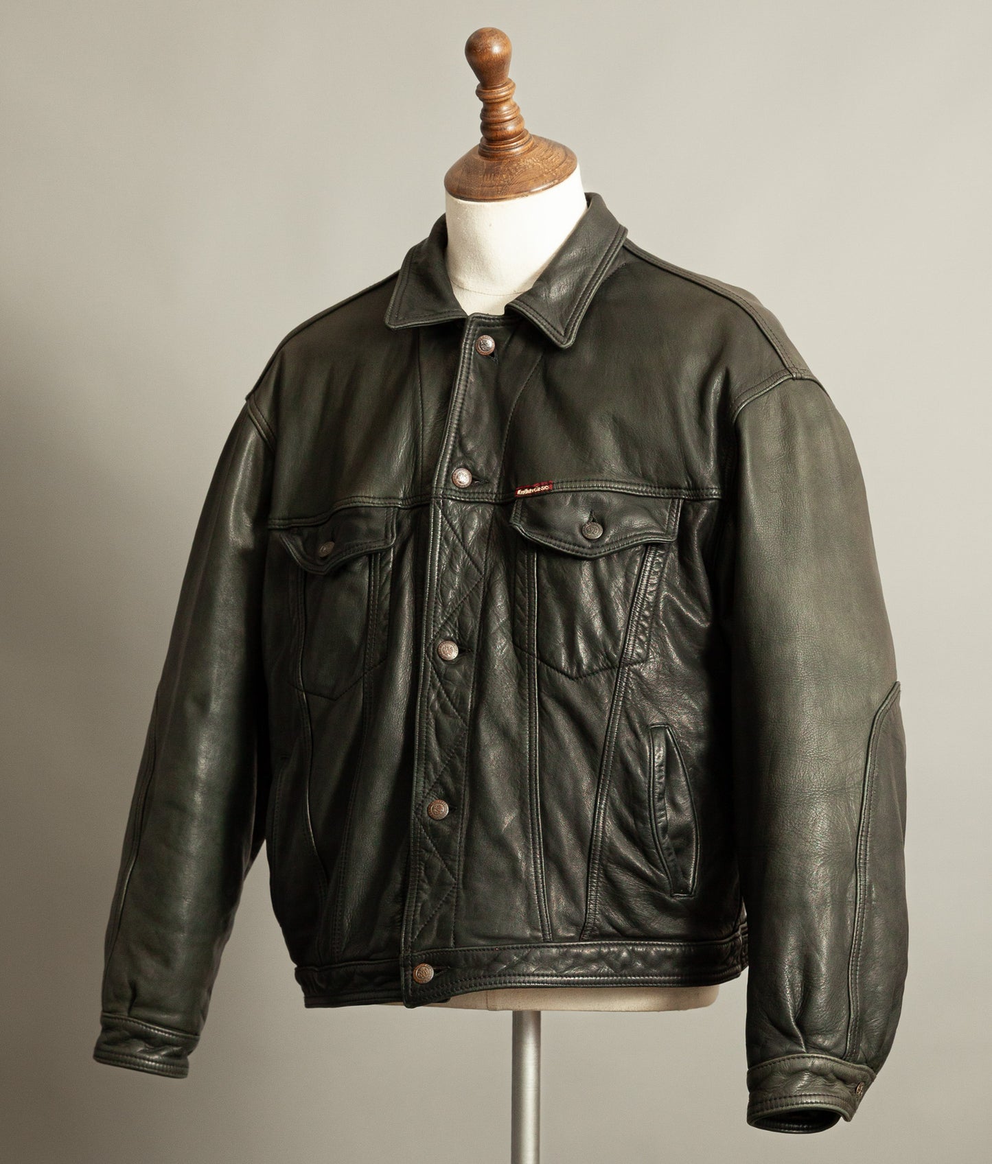 Vintage Marlboro Classics Leather Trucker Jacket 1980s