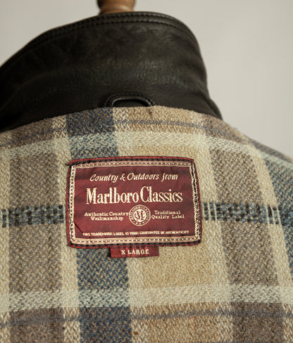 Vintage Marlboro Classics Leather Trucker Jacket 1980s