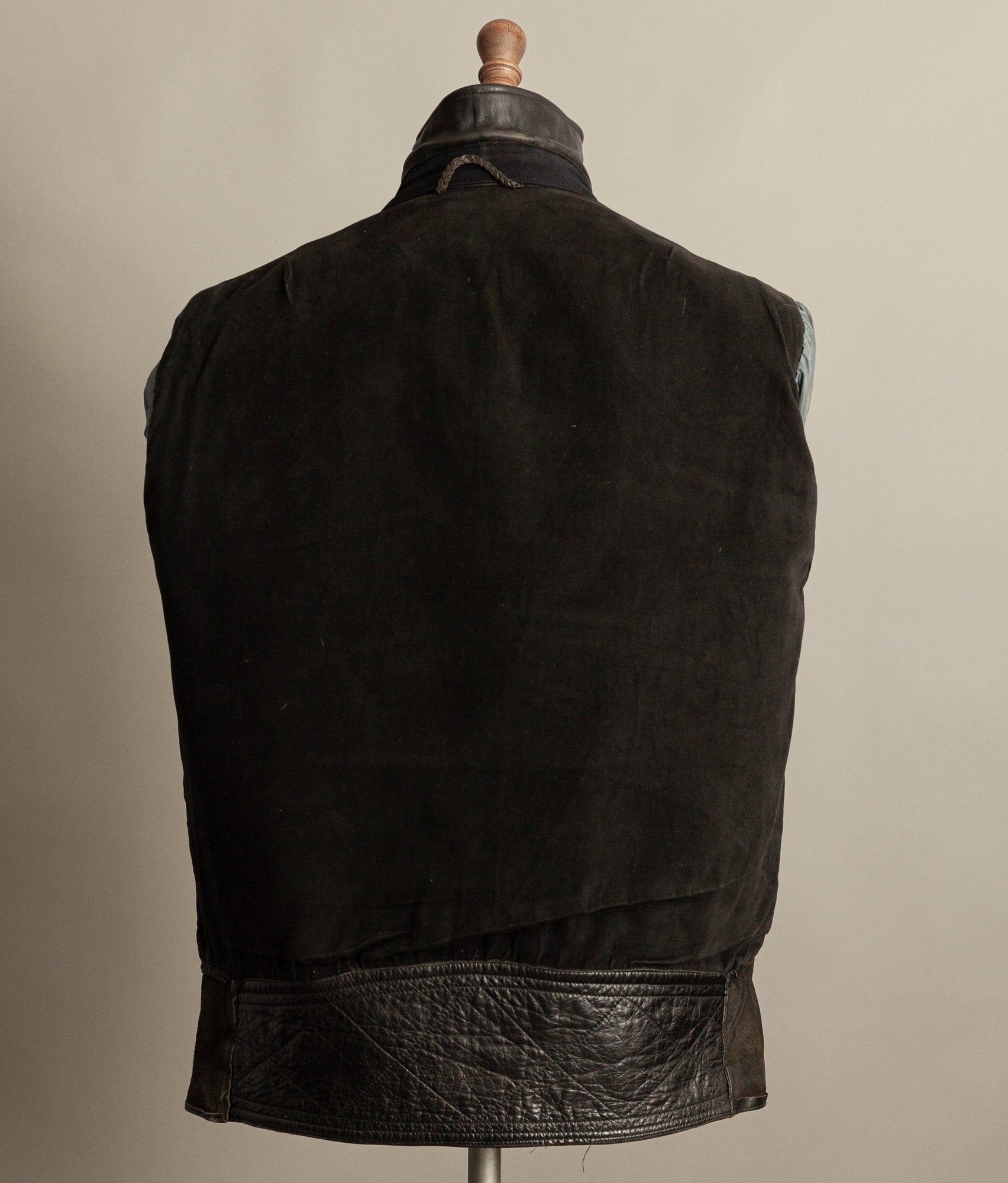 Vintage 1950s Austrian Motorcycle Police Leather Jacket RITSCH Hardware