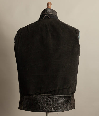 Vintage 1950s Austrian Motorcycle Police Leather Jacket RITSCH Hardware