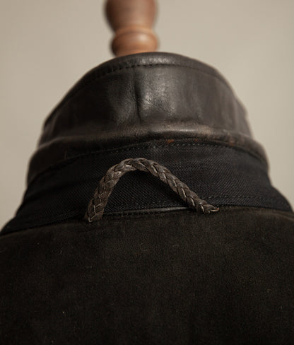 Vintage 1950s Austrian Motorcycle Police Leather Jacket RITSCH Hardware