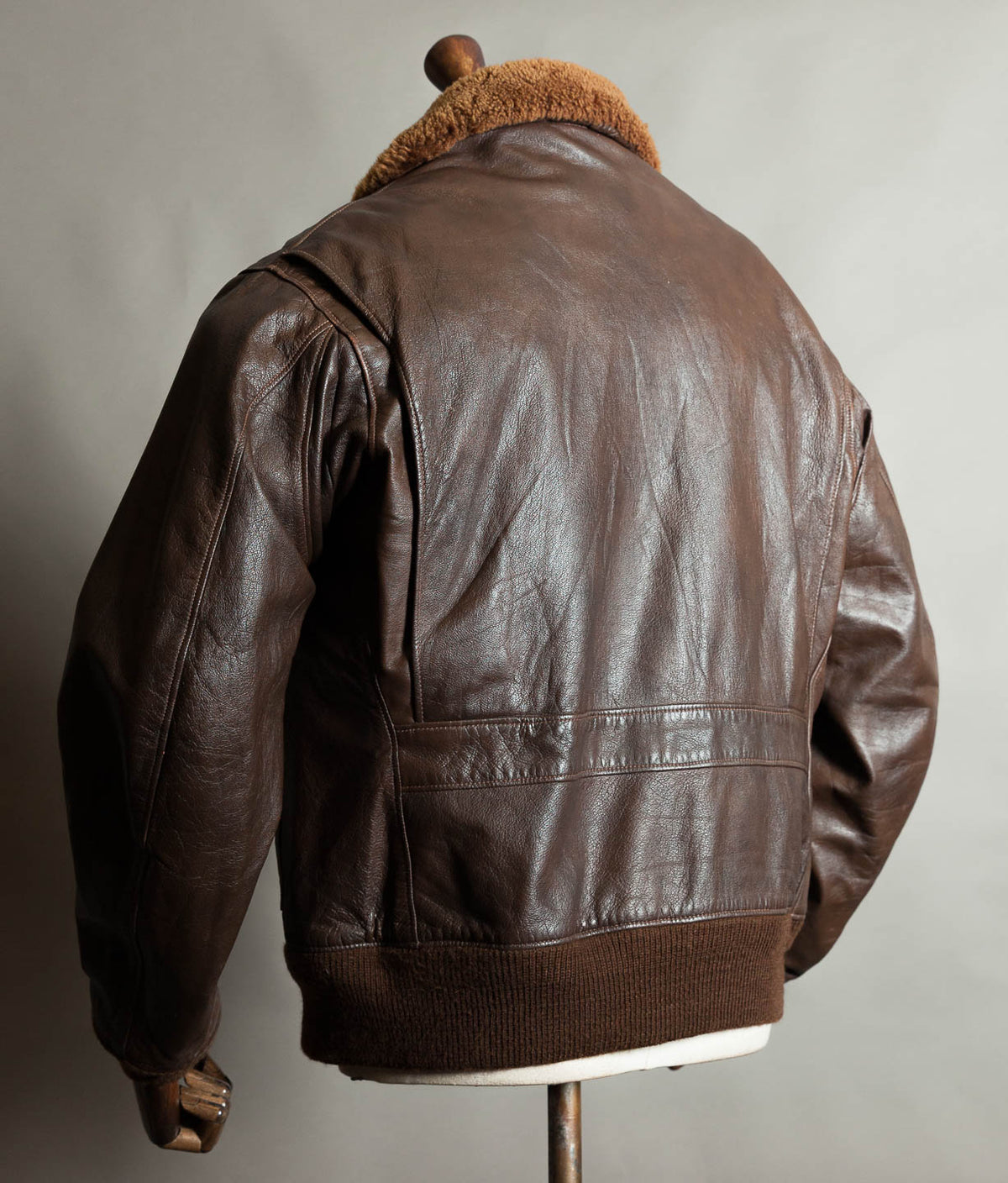 Vintage 1970s Gokey's G-1 Style Goatskin Flying Jacket, Mouton Collar