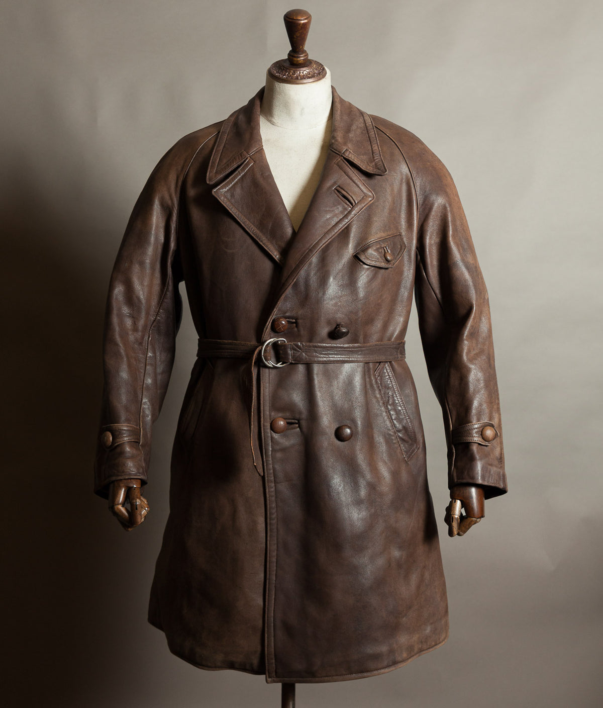 Original 1930s French M1929 Leather Flying Coat