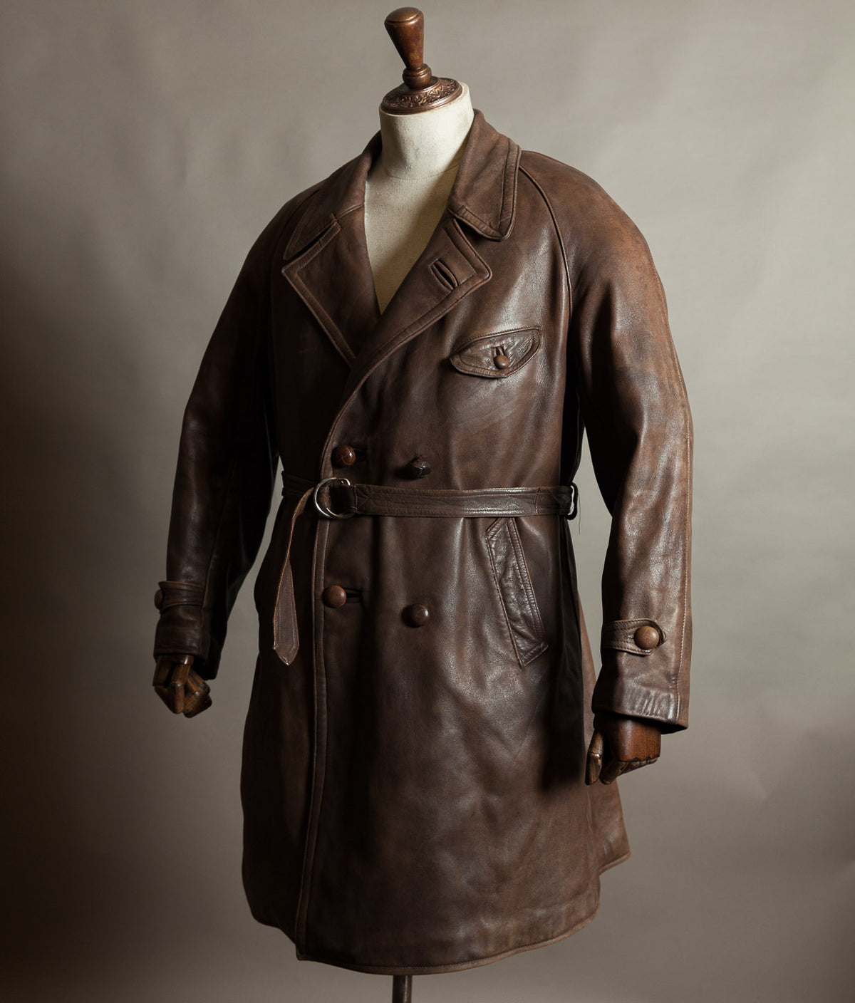 Original 1930s French M1929 Leather Flying Coat