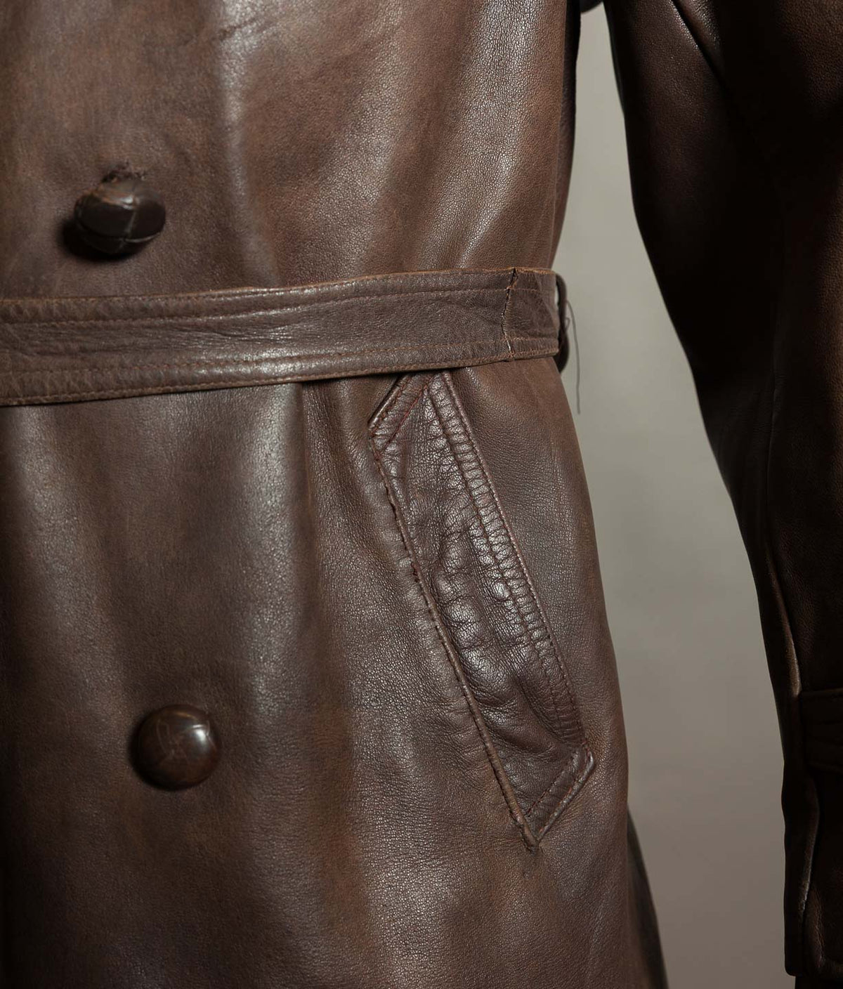 Original 1930s French M1929 Leather Flying Coat