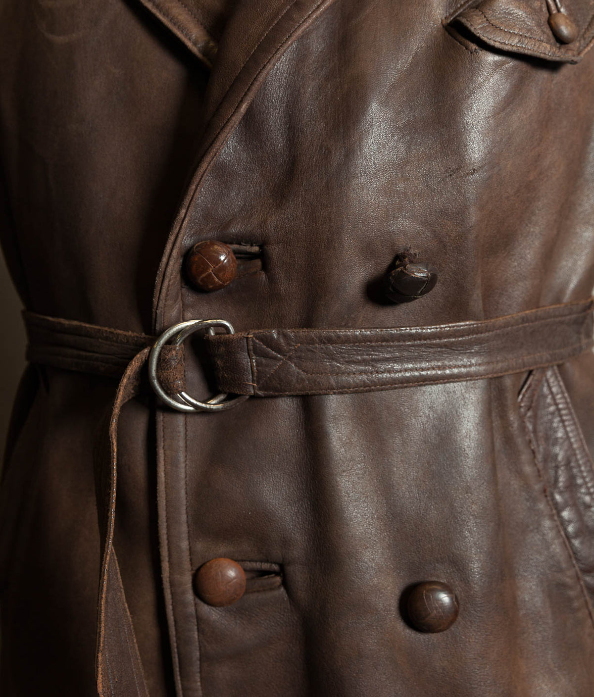 Original 1930s French M1929 Leather Flying Coat