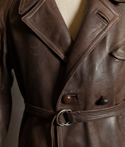 Original 1930s French M1929 Leather Flying Coat