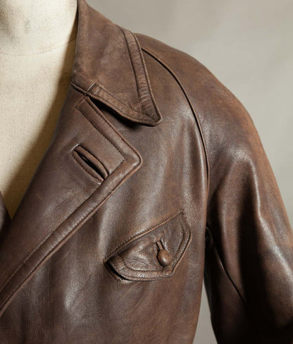 Original 1930s French M1929 Leather Flying Coat