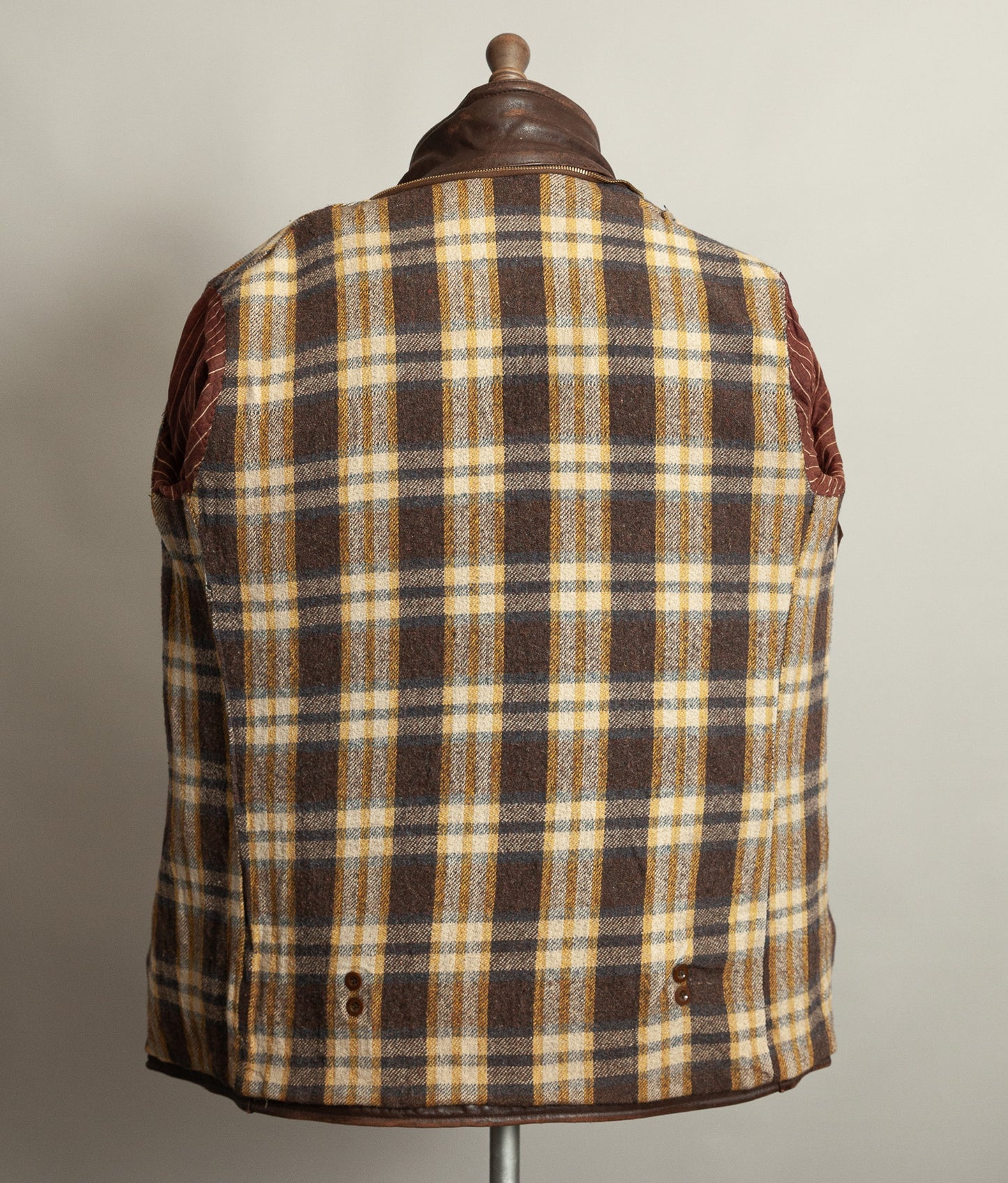 Vintage 1950s French Leather Workwear Jacket Chrome Tanned Cowhide