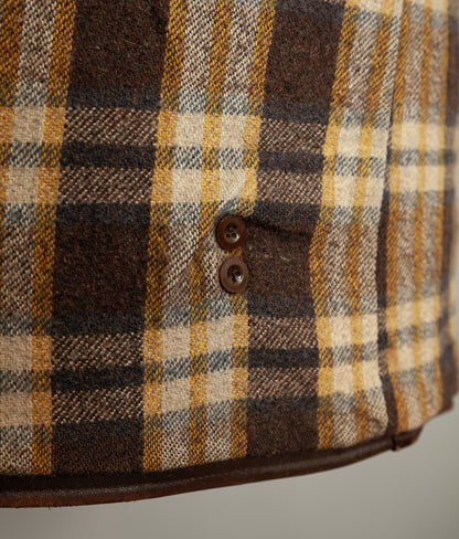 Vintage 1950s French Leather Workwear Jacket Chrome Tanned Cowhide