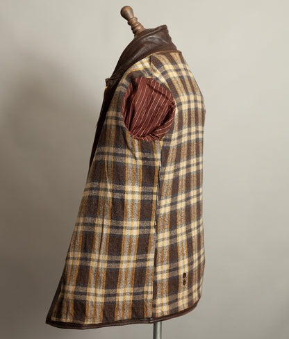 Vintage 1950s French Leather Workwear Jacket Chrome Tanned Cowhide