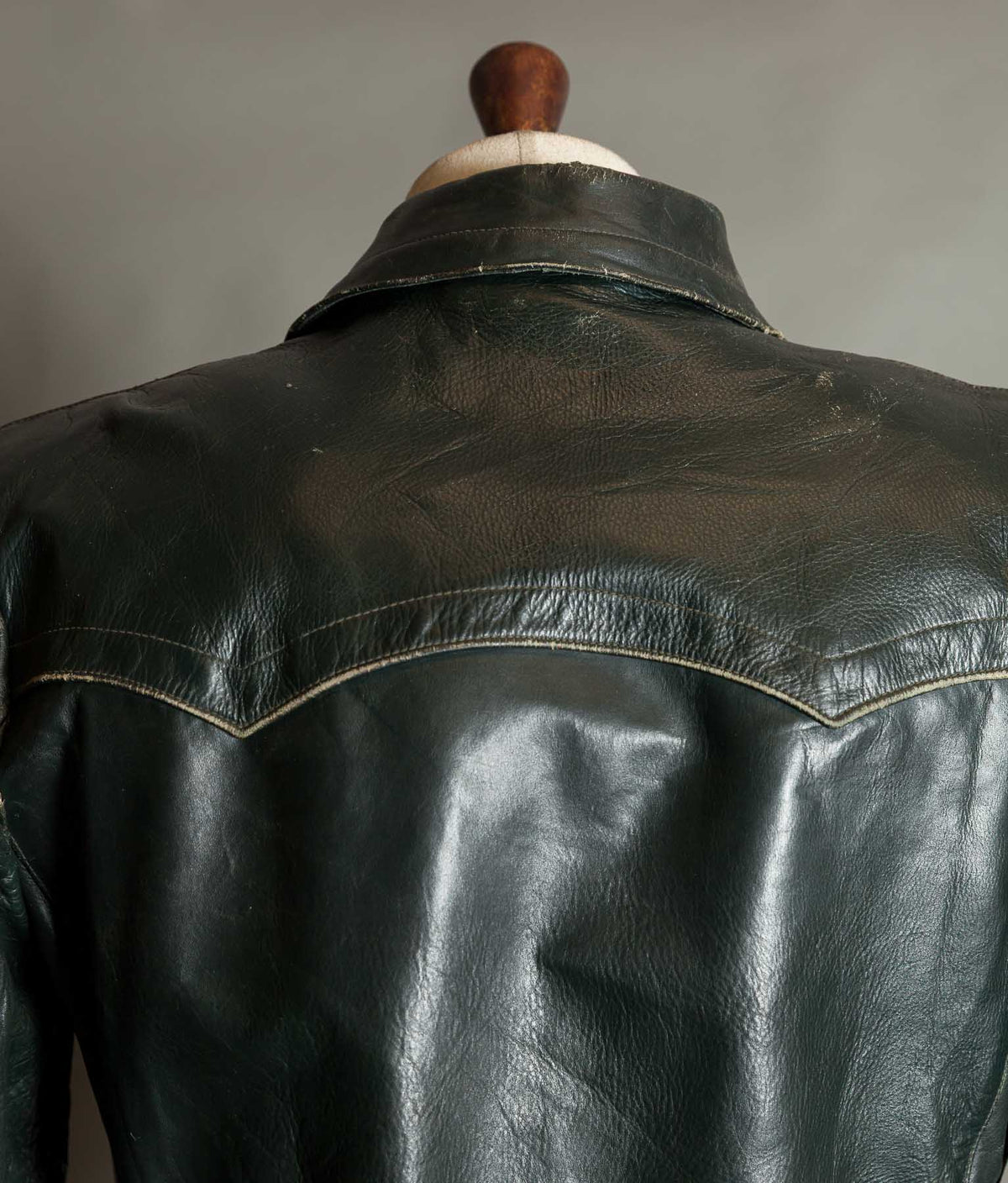 Original 1940s WWII German Leather Officer Trench Coat