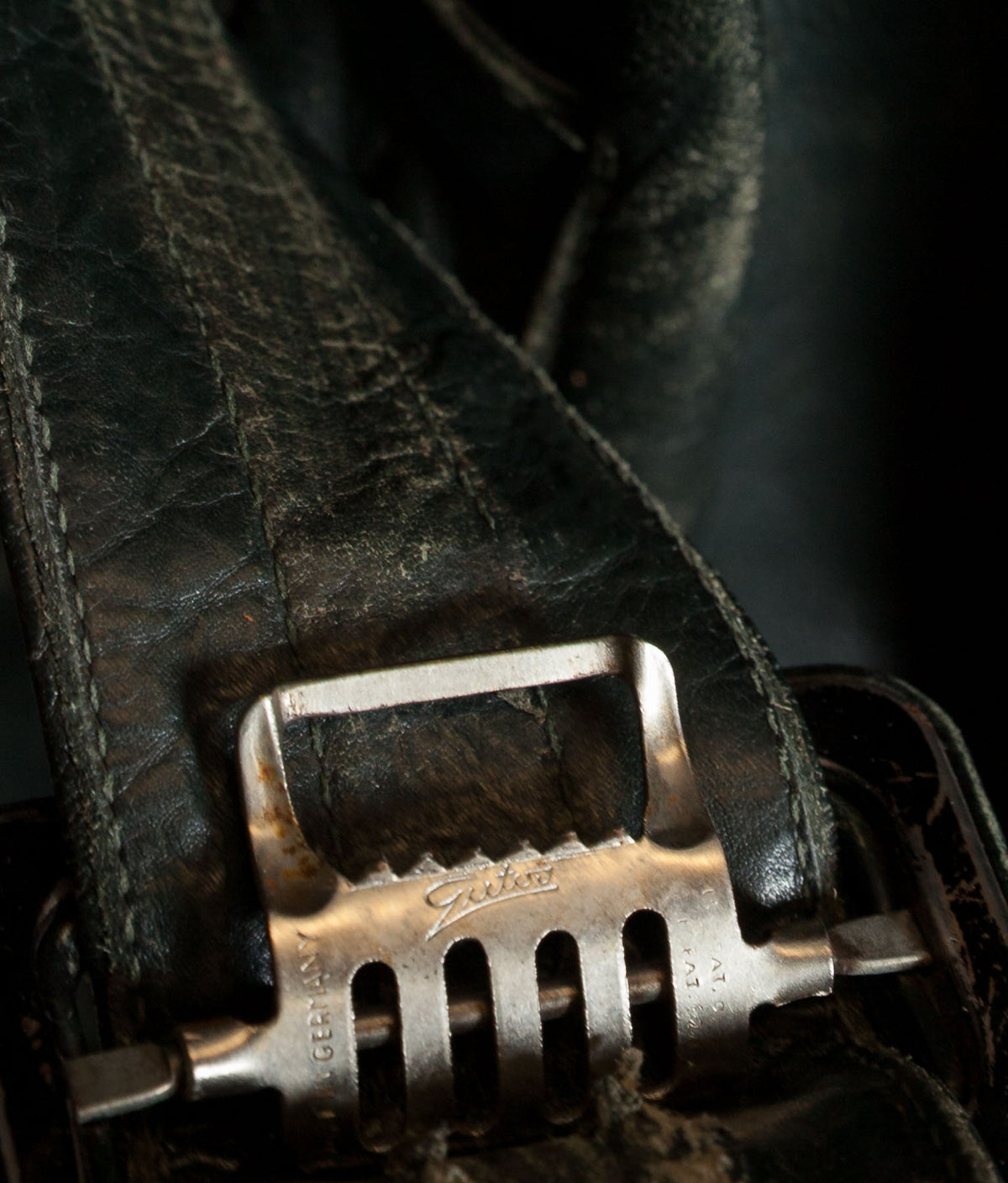 Original 1940s WWII German Leather Officer Trench Coat