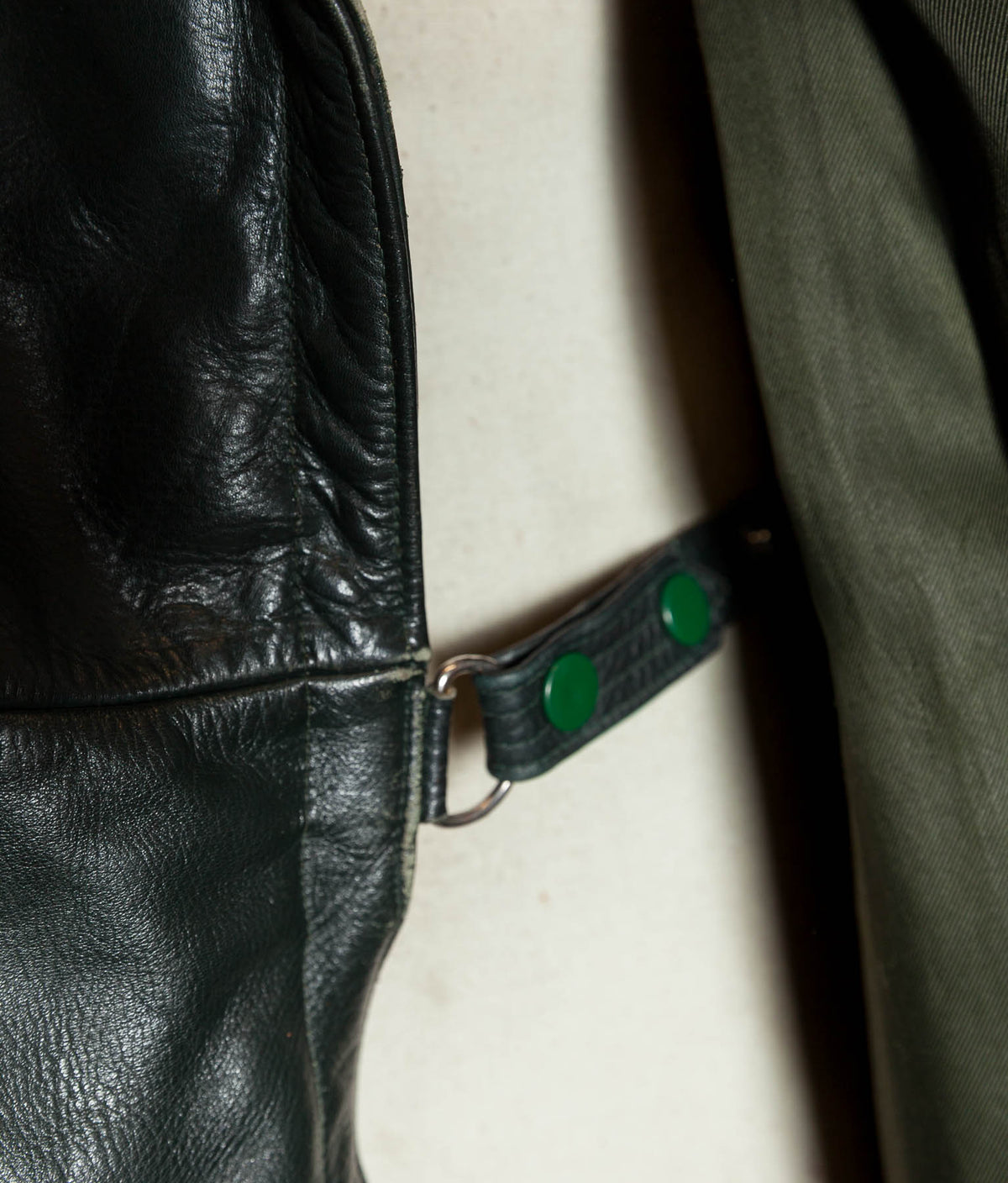 Original 1940s WWII German Leather Officer Trench Coat