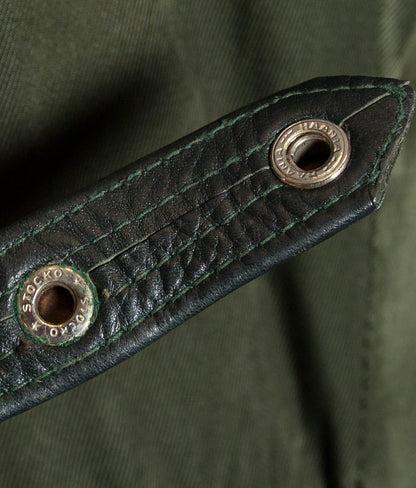 Original 1940s WWII German Leather Officer Trench Coat
