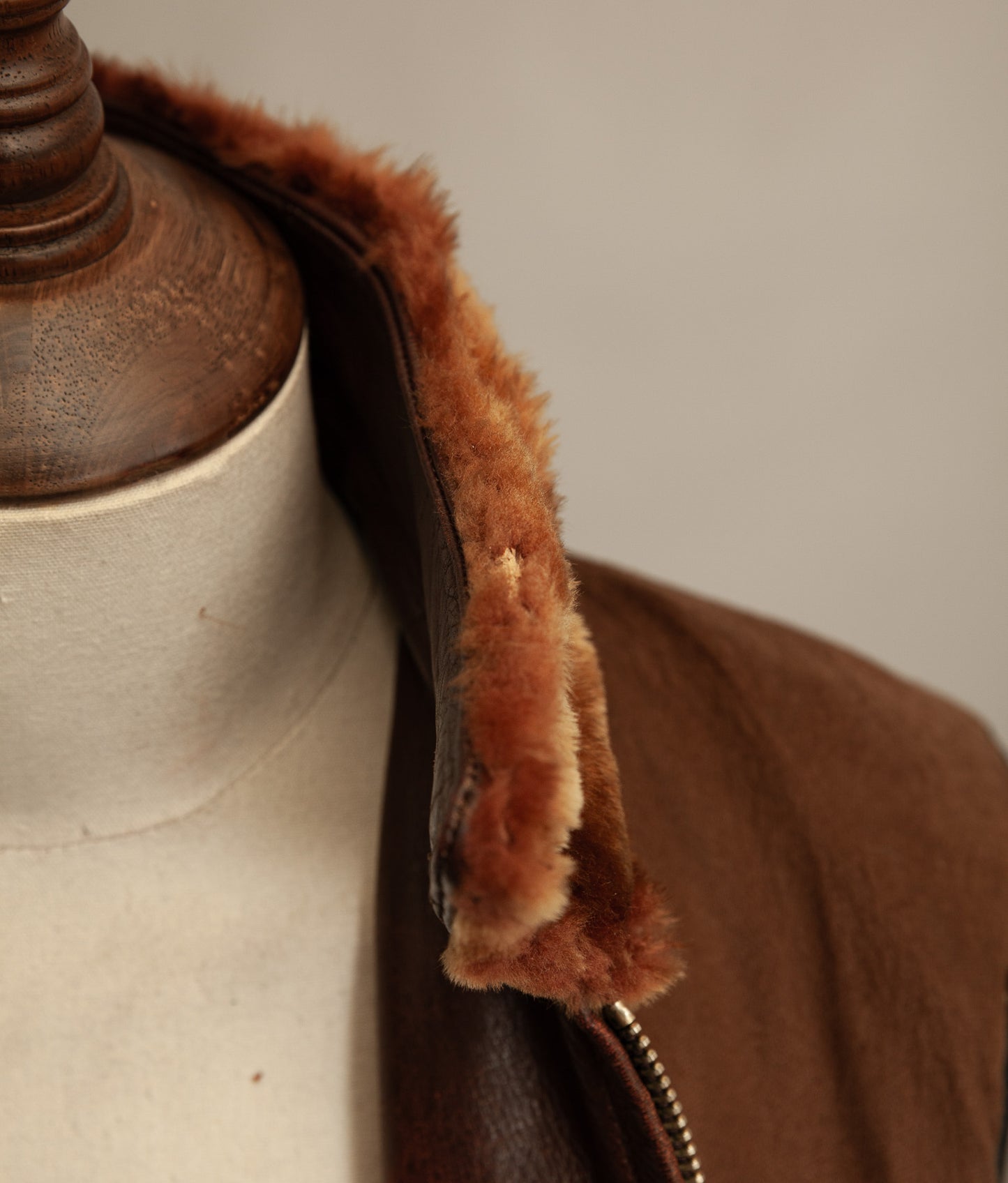 Vintage 1940s Austrian Alpine Horsehide Leather Car Coat