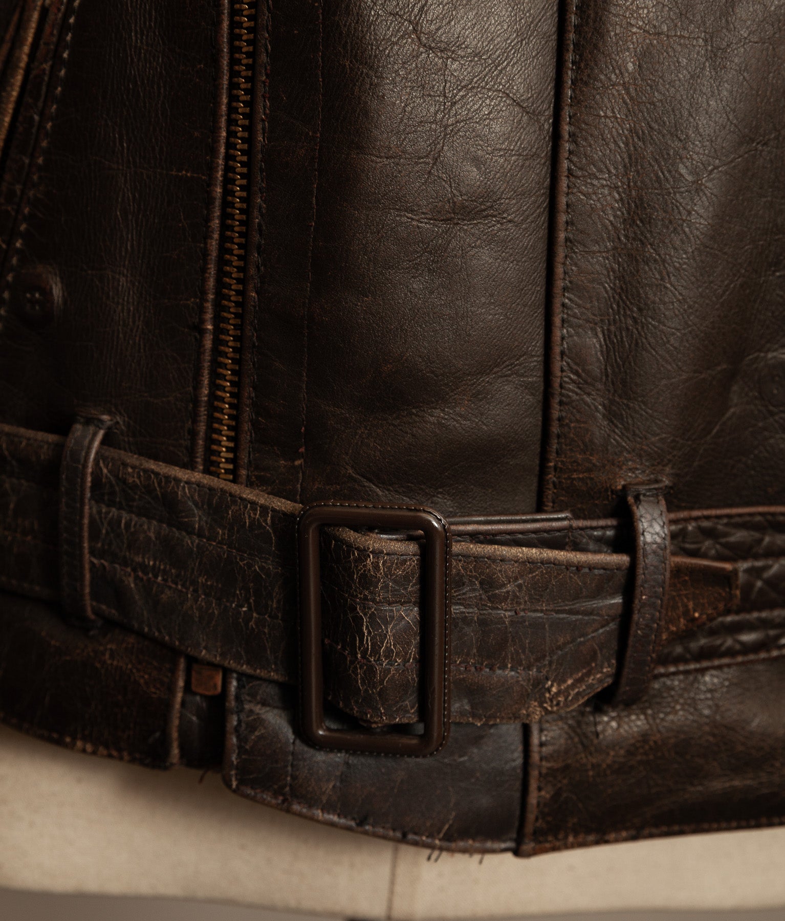WWII 1940s German Gelmok Horsehide Leather Motorcycle Jacket