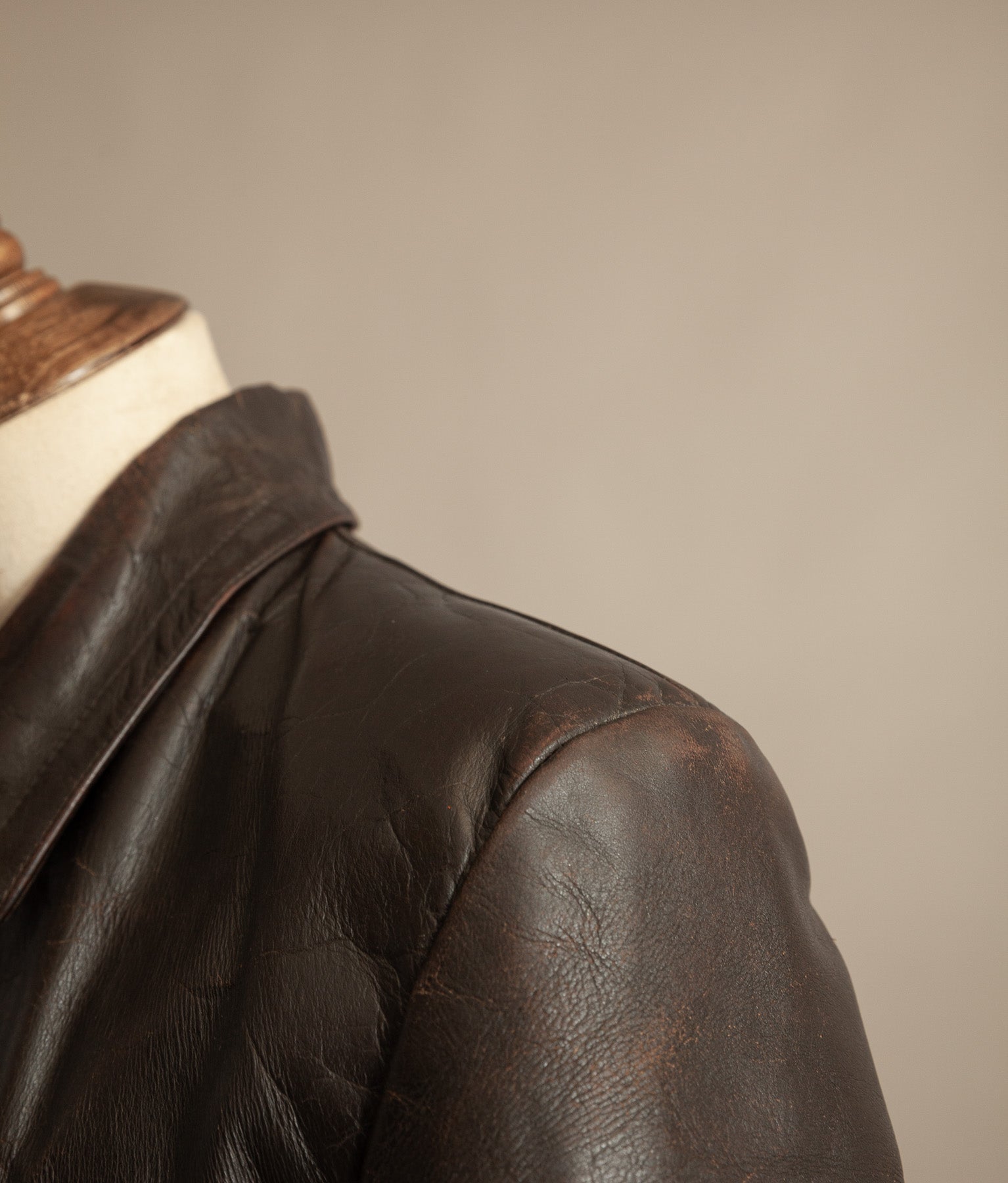 WWII 1940s German Gelmok Horsehide Leather Motorcycle Jacket
