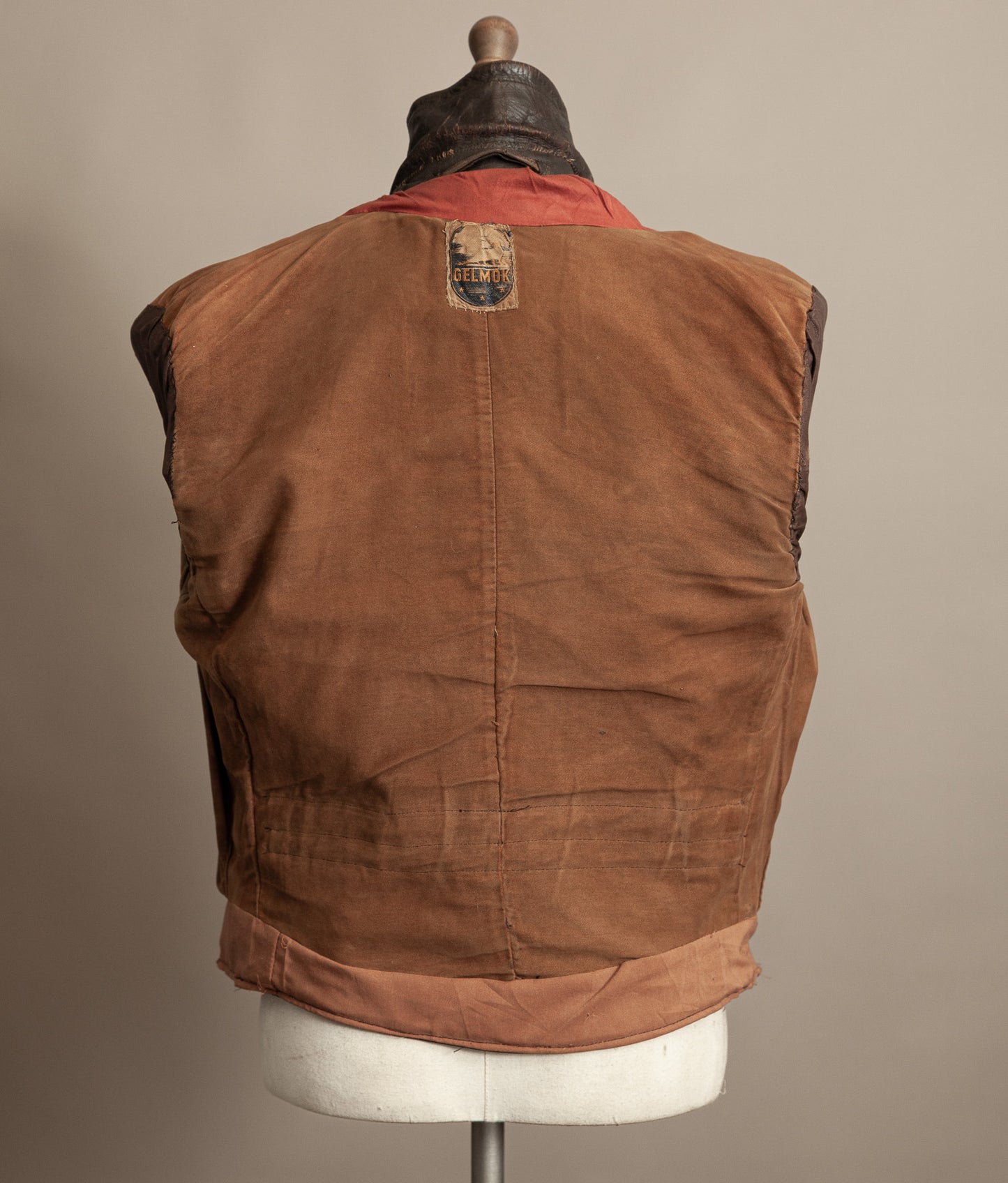 WWII 1940s German Gelmok Horsehide Leather Motorcycle Jacket