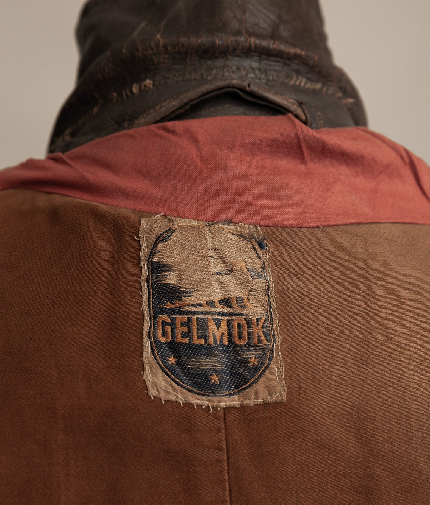WWII 1940s German Gelmok Horsehide Leather Motorcycle Jacket