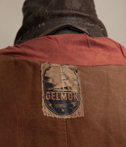 WWII 1940s German Gelmok Horsehide Leather Motorcycle Jacket