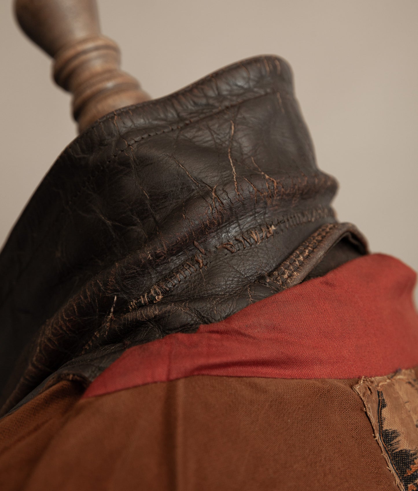 WWII 1940s German Gelmok Horsehide Leather Motorcycle Jacket