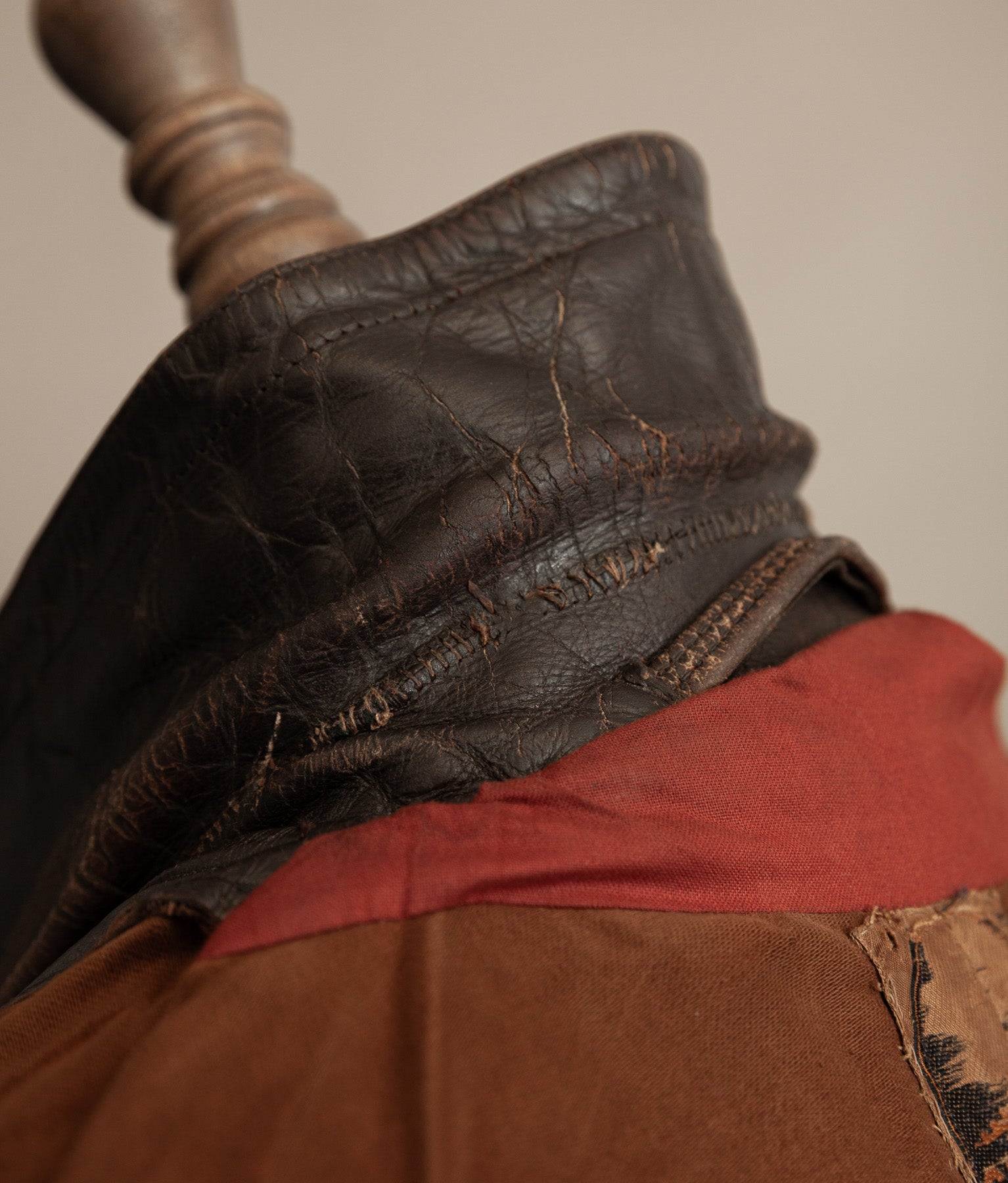 WWII 1940s German Gelmok Horsehide Leather Motorcycle Jacket