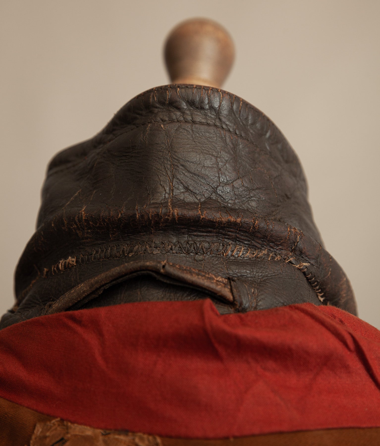 WWII 1940s German Gelmok Horsehide Leather Motorcycle Jacket
