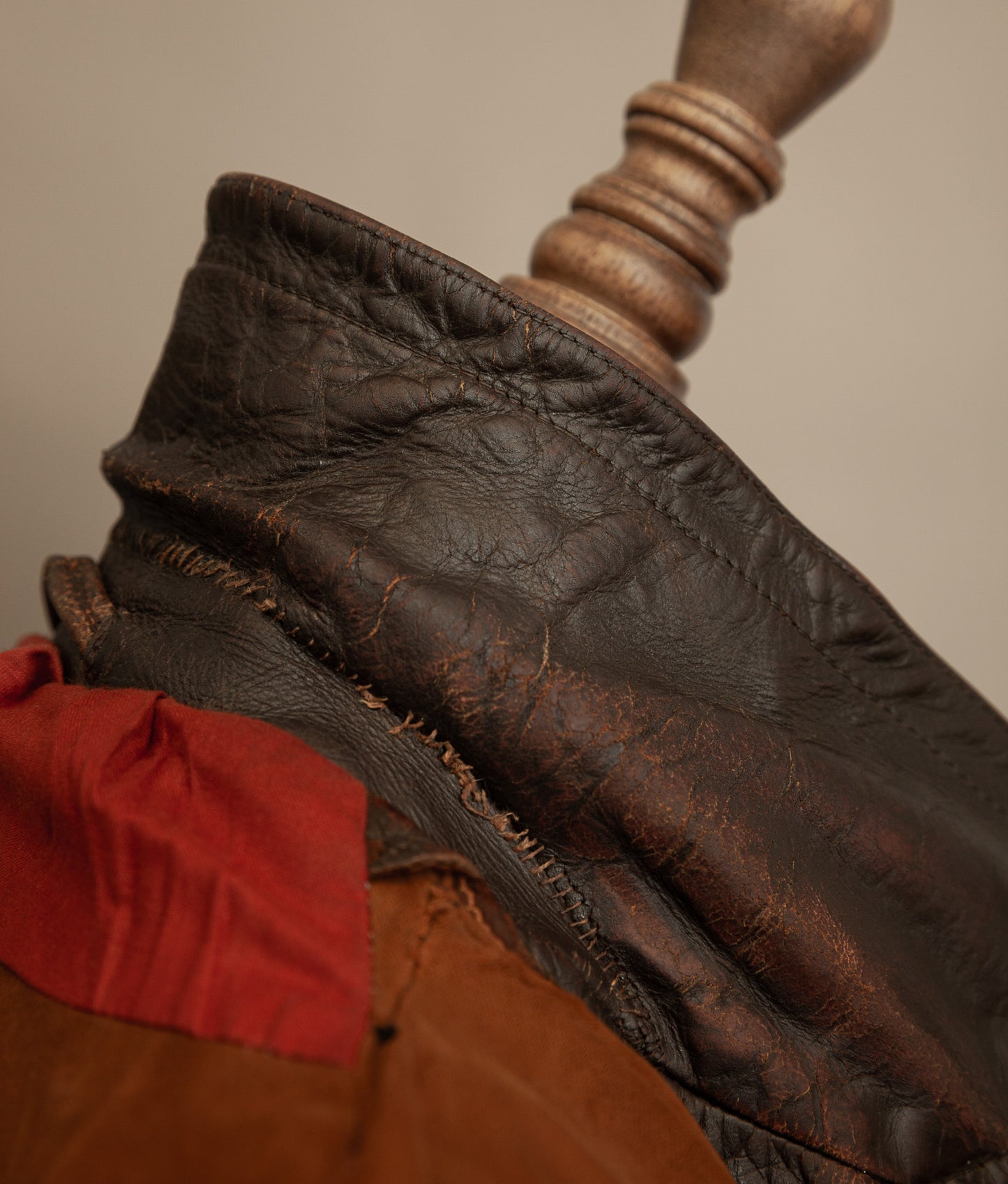 WWII 1940s German Gelmok Horsehide Leather Motorcycle Jacket