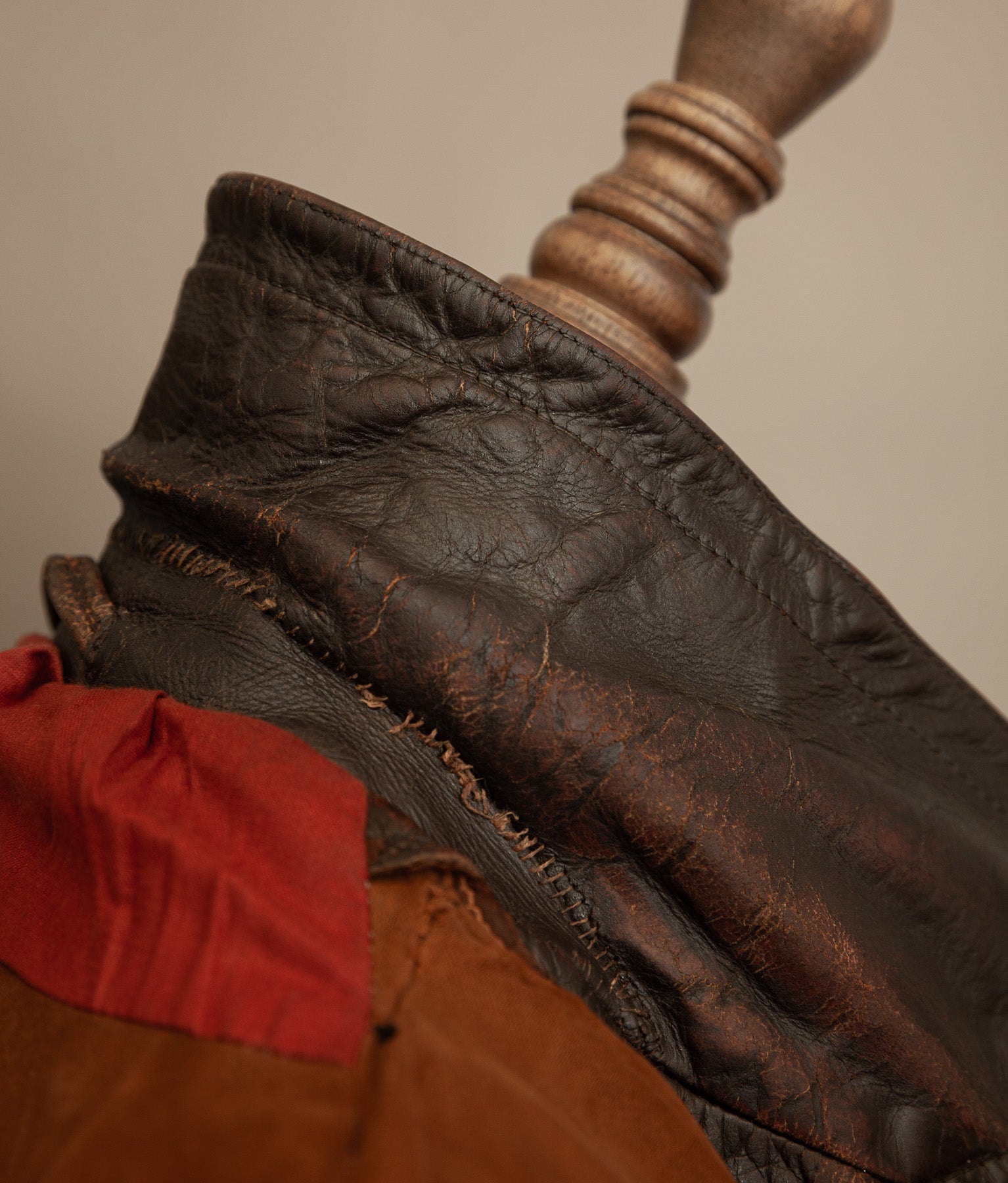 WWII 1940s German Gelmok Horsehide Leather Motorcycle Jacket