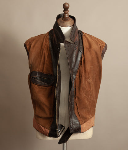 WWII 1940s German Gelmok Horsehide Leather Motorcycle Jacket