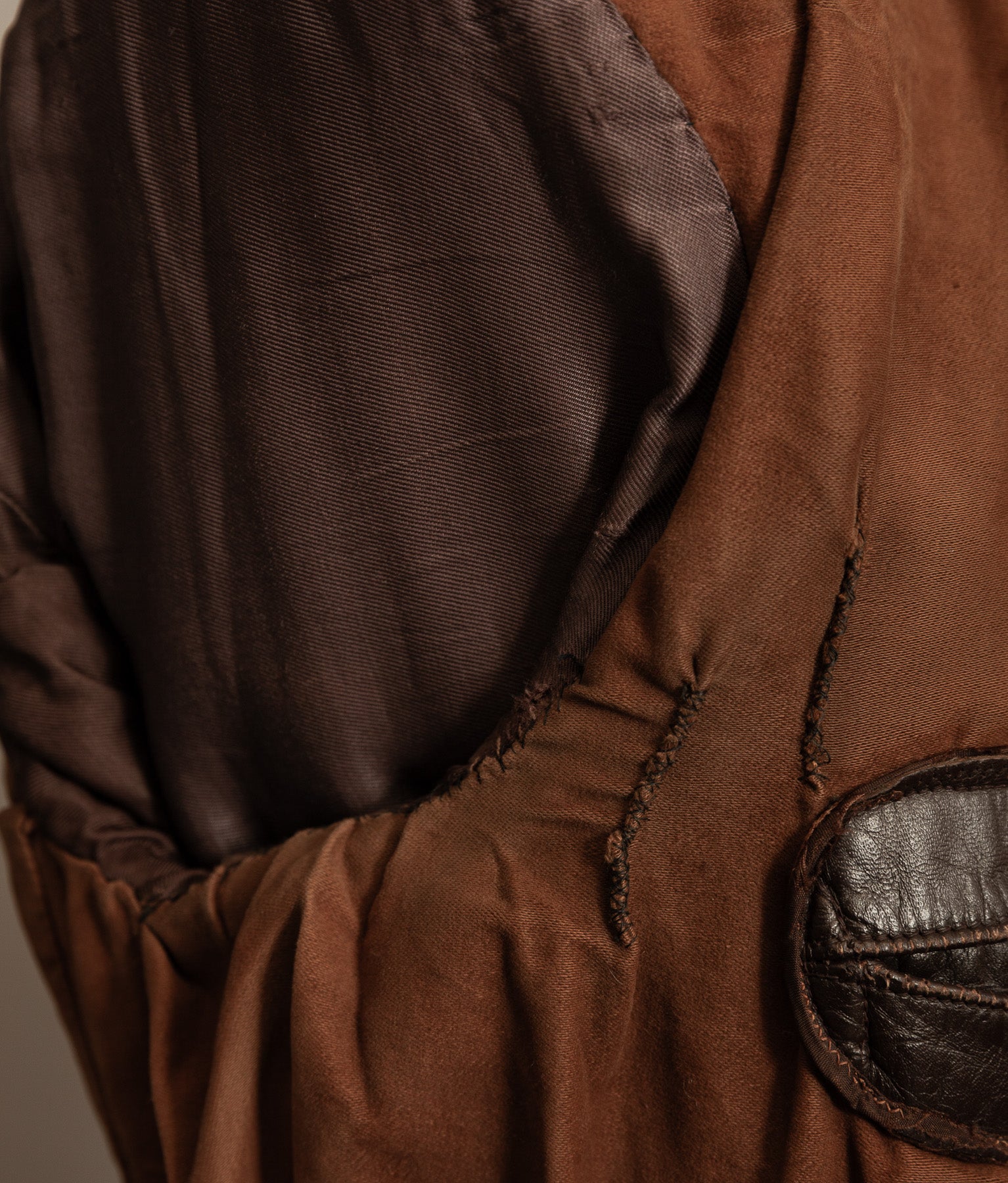 WWII 1940s German Gelmok Horsehide Leather Motorcycle Jacket