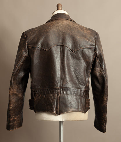 Vintage 1940s WWII German Dispatch Rider Leather Jacket