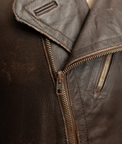 Vintage 1940s WWII German Dispatch Rider Leather Jacket