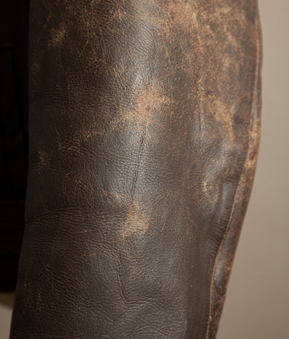 Vintage 1940s WWII German Dispatch Rider Leather Jacket